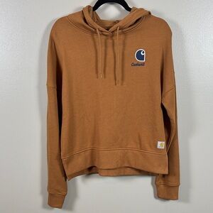 Women’s XS Carhartt Tan Pullover Hoodie NWT
